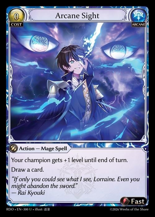 Image for Arcane Sight (300) (Radiant Origins) - Grand Archive TCG