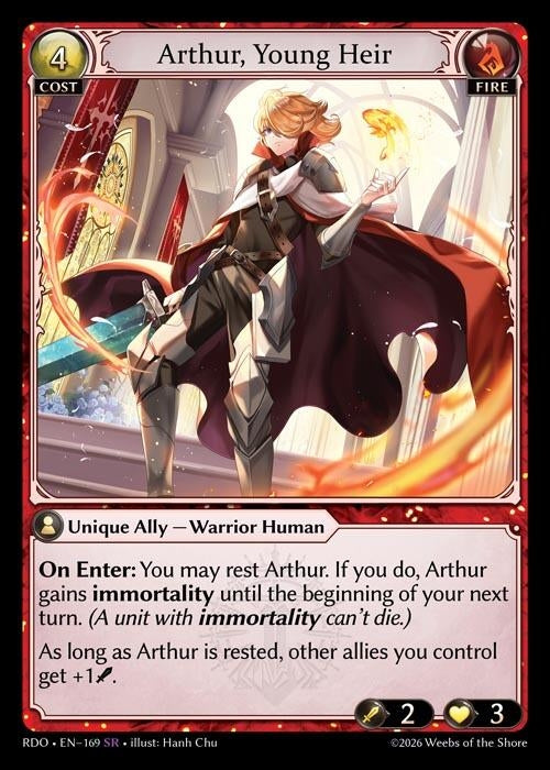 Image for Arthur, Young Heir (169) (Radiant Origins) - Grand Archive TCG