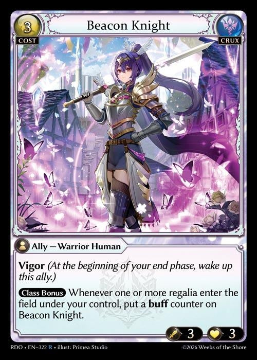 Image for Beacon Knight (322) (Radiant Origins) - Grand Archive TCG