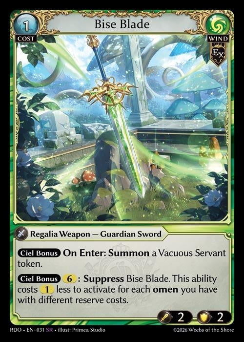 Image for Bise Blade (031) (Radiant Origins) - Grand Archive TCG