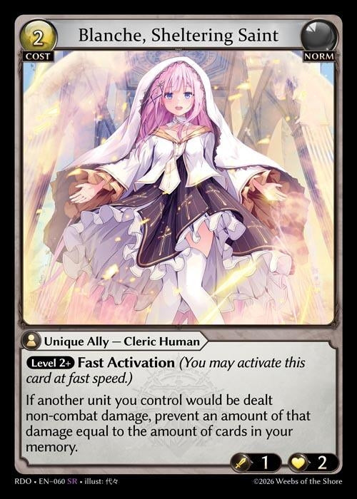 Image for Blanche, Sheltering Saint (060) (Radiant Origins) - Grand Archive TCG