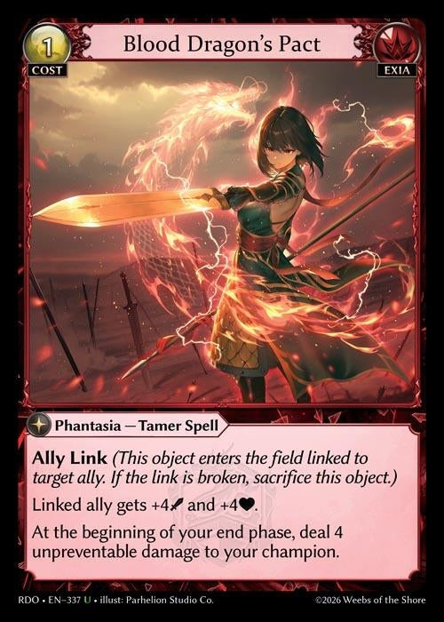 Image for Blood Dragon's Pact (337) (Radiant Origins) - Grand Archive TCG