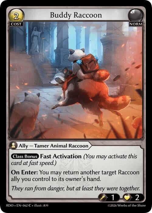 Buddy Raccoon (062) (Radiant Origins)