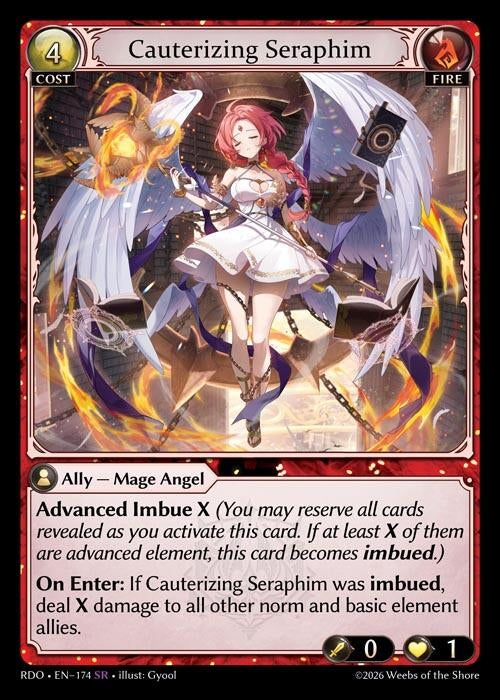 Image for Cauterizing Seraphim (174) (Radiant Origins) - Grand Archive TCG
