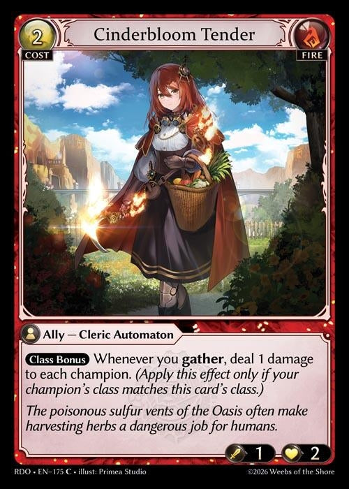 Image for Cinderbloom Tender (175) (Radiant Origins) - Grand Archive TCG