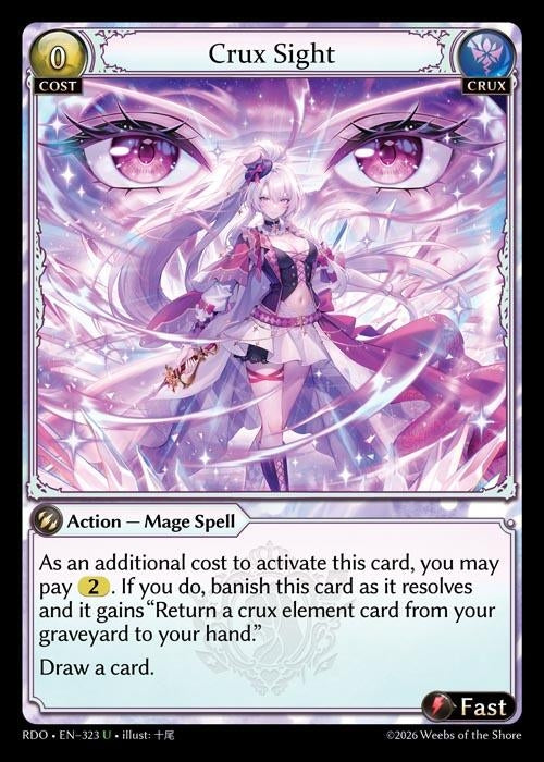 Image for Crux Sight (323) (Radiant Origins) - Grand Archive TCG