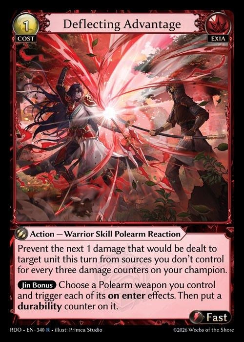 Image for Deflecting Advantage (340) (Radiant Origins) - Grand Archive TCG