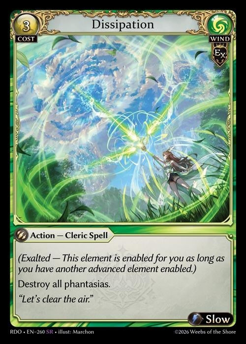 Image for Dissipation (260) (Radiant Origins) - Grand Archive TCG