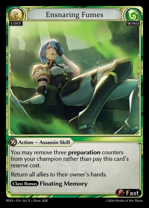 Image for Ensnaring Fumes (262) (Radiant Origins) - Grand Archive TCG
