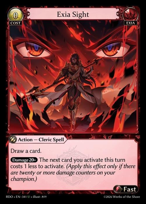 Image for Exia Sight (341) (Radiant Origins) - Grand Archive TCG