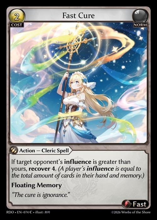 Image for Fast Cure (074) (Radiant Origins) - Grand Archive TCG