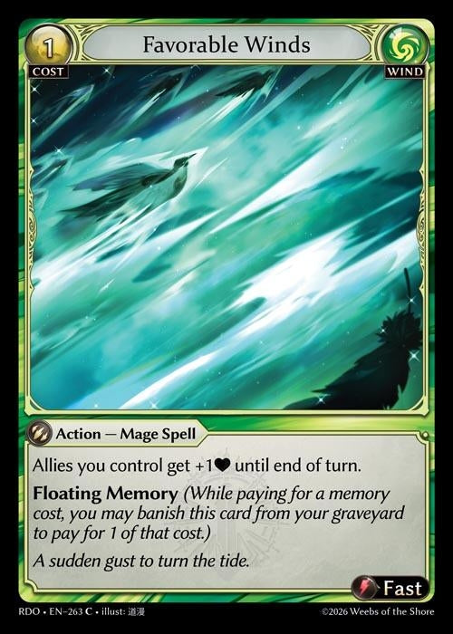 Image for Favorable Winds (263) (Radiant Origins) - Grand Archive TCG