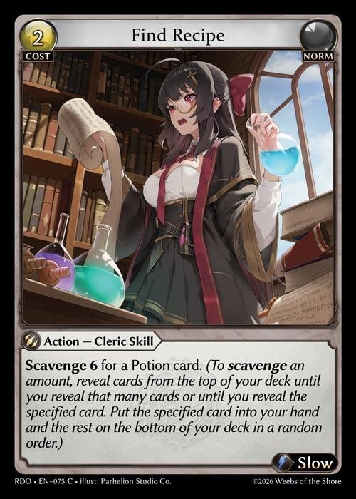 Image for Find Recipe (075) (Radiant Origins) - Grand Archive TCG