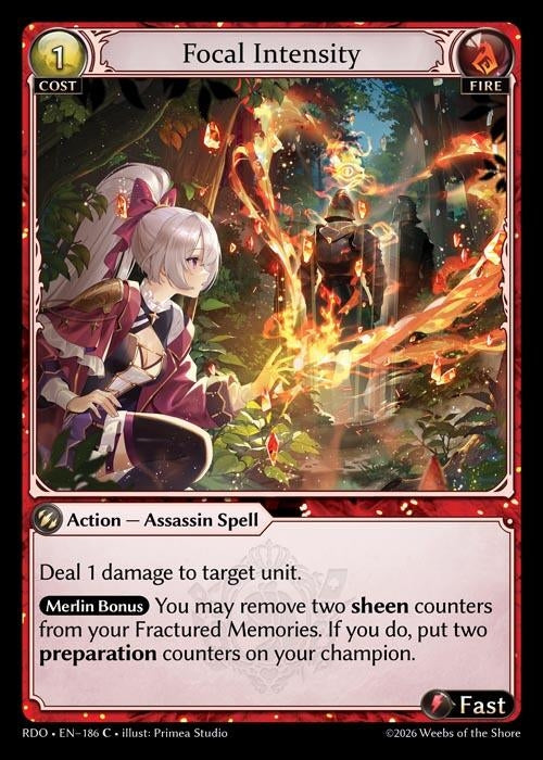 Image for Focal Intensity (186) (Radiant Origins) - Grand Archive TCG