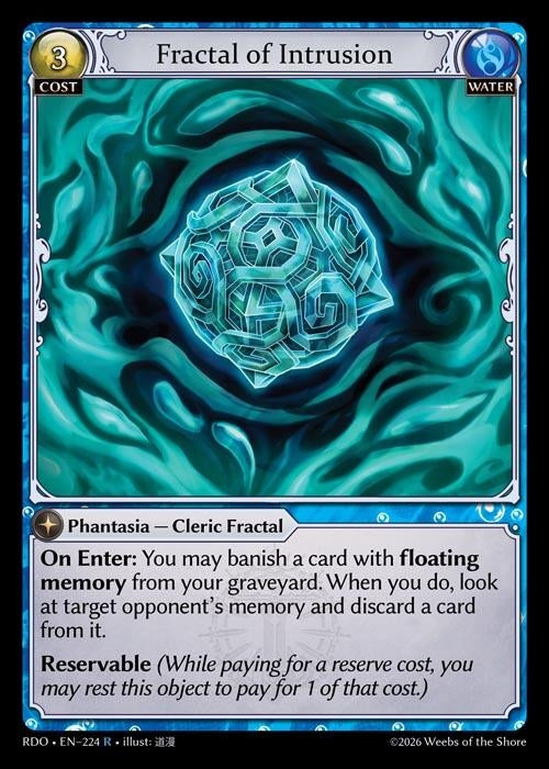 Image for Fractal of Intrusion (224) (Radiant Origins) - Grand Archive TCG