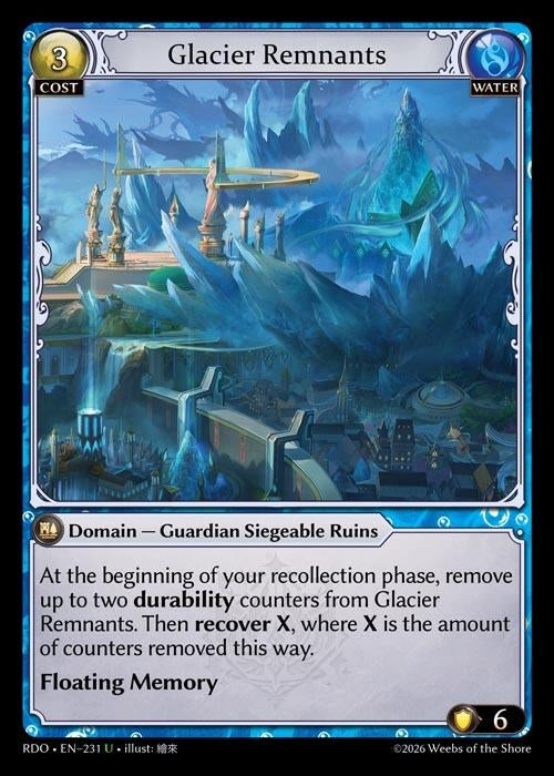 Image for Glacier Remnants (231) (Radiant Origins) - Grand Archive TCG