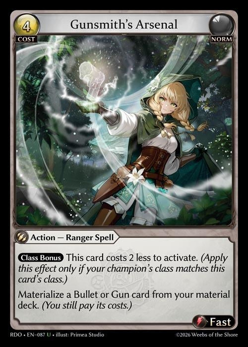 Image for Gunsmith's Arsenal (087) (Radiant Origins) - Grand Archive TCG