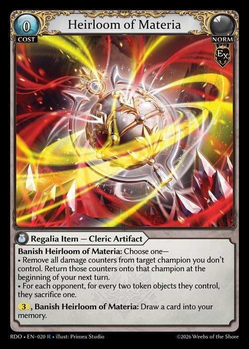 Image for Heirloom of Materia (020) (Radiant Origins) - Grand Archive TCG