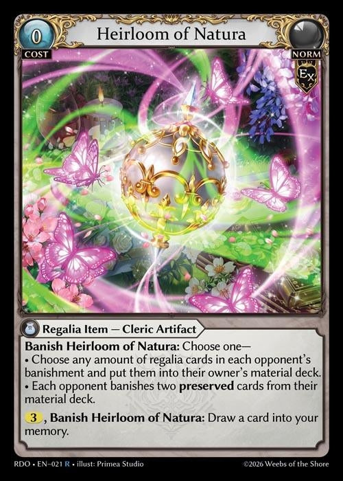 Image for Heirloom of Natura (021) (Radiant Origins) - Grand Archive TCG