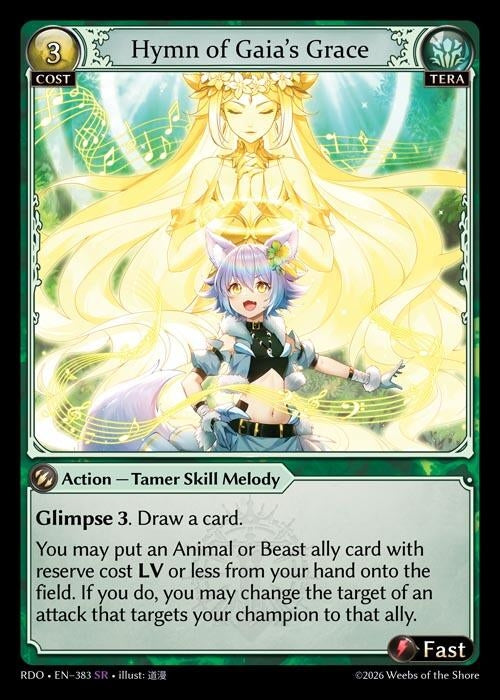 Image for Hymn of Gaia's Grace (383) (Radiant Origins) - Grand Archive TCG