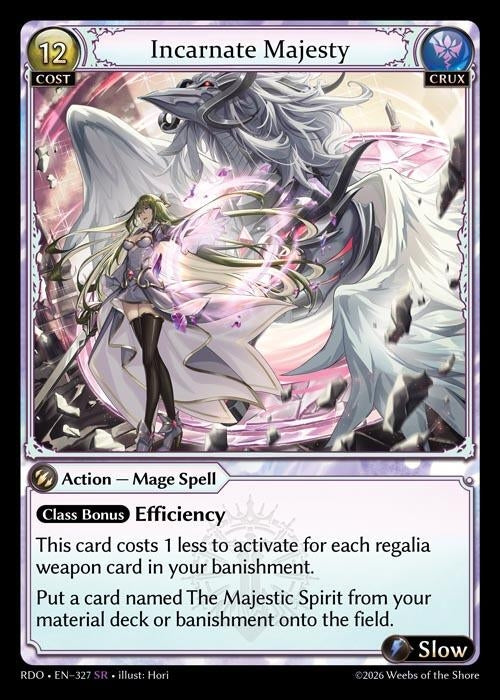 Image for Incarnate Majesty (327) (Radiant Origins) - Grand Archive TCG
