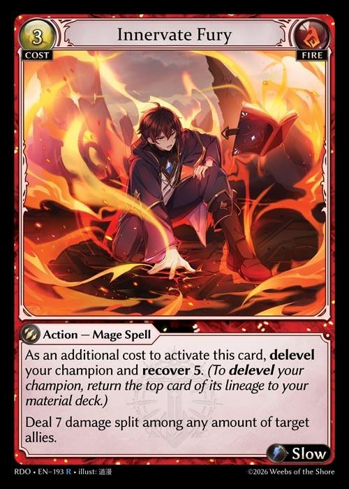 Image for Innervate Fury (193) (Radiant Origins) - Grand Archive TCG