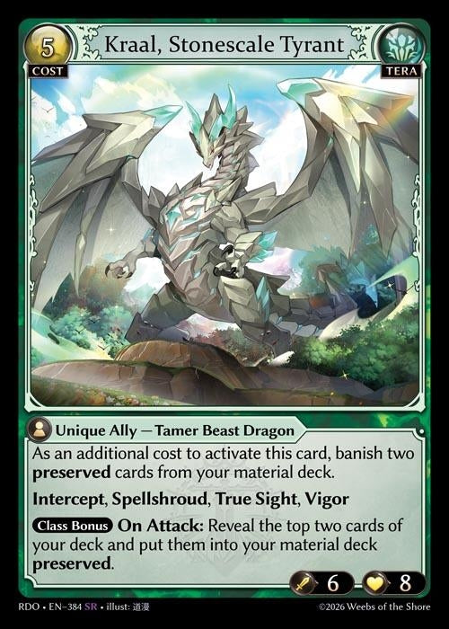 Image for Kraal, Stonescale Tyrant (384) (Radiant Origins) - Grand Archive TCG