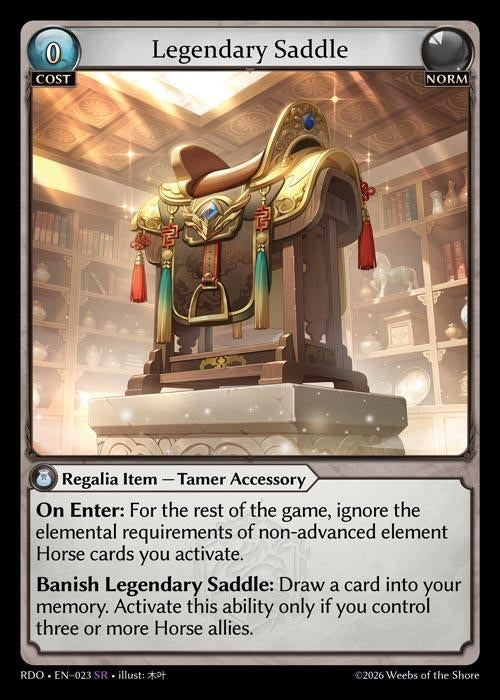 Image for Legendary Saddle (023) (Radiant Origins) - Grand Archive TCG