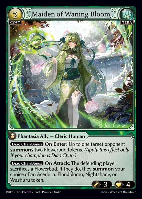 Image for Maiden of Waning Bloom (385) (Radiant Origins) - Grand Archive TCG
