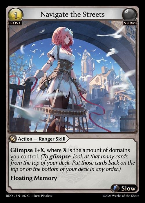 Image for Navigate the Streets (102) (Radiant Origins) - Grand Archive TCG