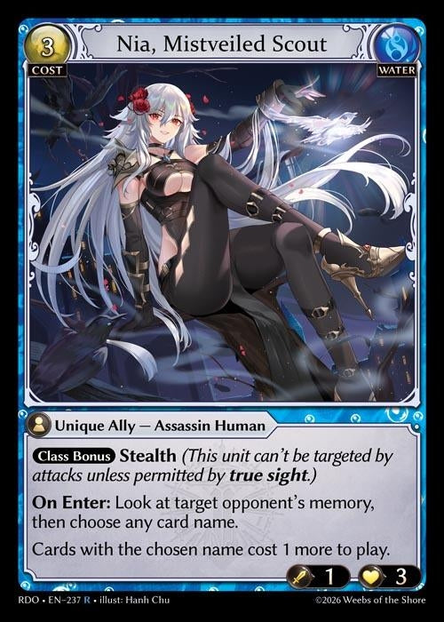 Image for Nia, Mistveiled Scout (237) (Radiant Origins) - Grand Archive TCG