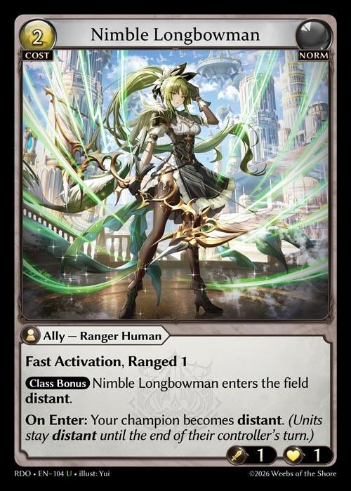 Image for Nimble Longbowman (104) (Radiant Origins) - Grand Archive TCG