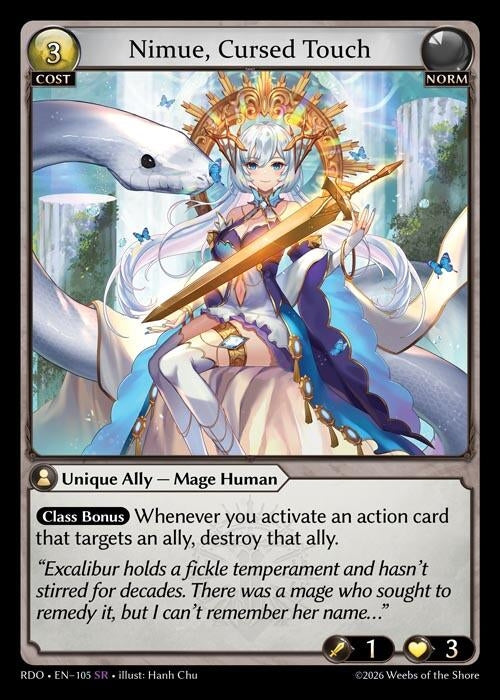 Image for Nimue, Cursed Touch (105) (Radiant Origins) - Grand Archive TCG