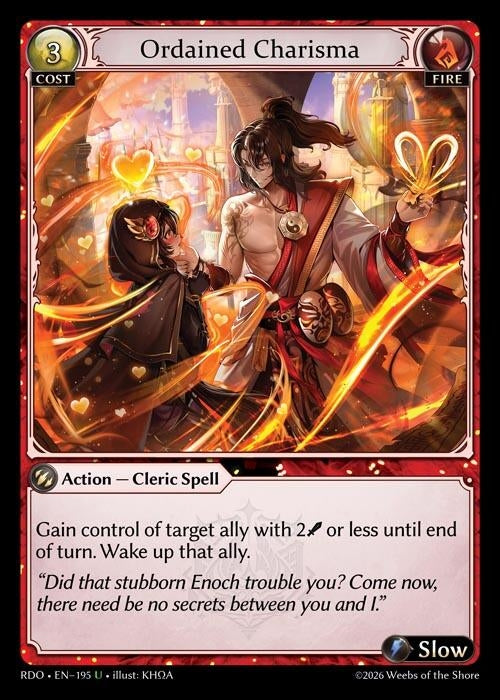 Image for Ordained Charisma (195) (Radiant Origins) - Grand Archive TCG