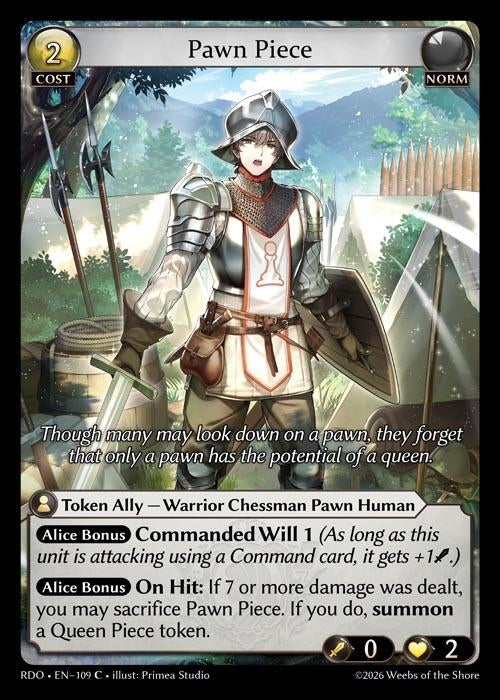 Image for Pawn Piece (109) (Radiant Origins) - Grand Archive TCG