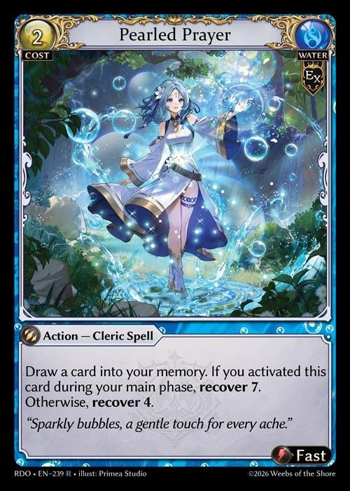 Image for Pearled Prayer (239) (Radiant Origins) - Grand Archive TCG
