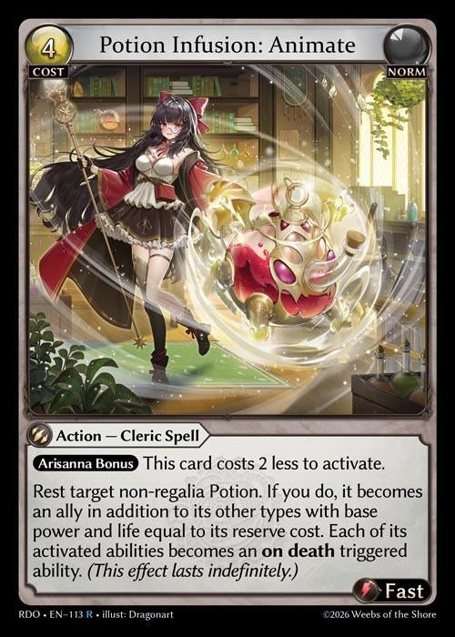 Image for Potion Infusion: Animate (113) (Radiant Origins) - Grand Archive TCG