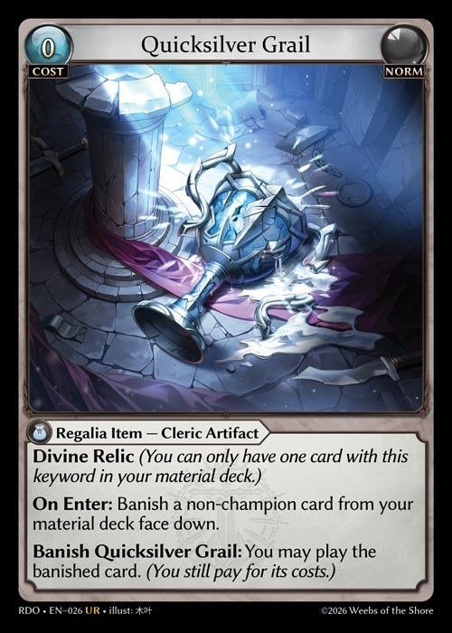 Image for Quicksilver Grail (026) (Radiant Origins) - Grand Archive TCG