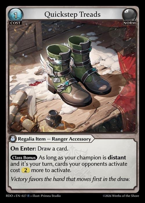 Image for Quickstep Treads (027) (Radiant Origins) - Grand Archive TCG