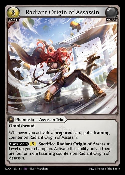 Image for Radiant Origin of Assassin (118) (Radiant Origins) - Grand Archive TCG
