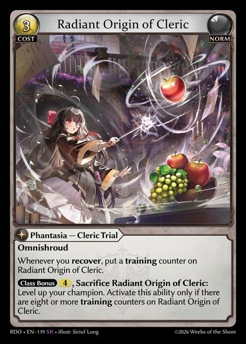 Image for Radiant Origin of Cleric (119) (Radiant Origins) - Grand Archive TCG