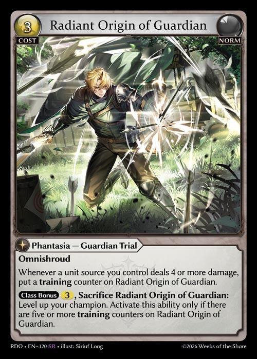 Image for Radiant Origin of Guardian (120) (Radiant Origins) - Grand Archive TCG