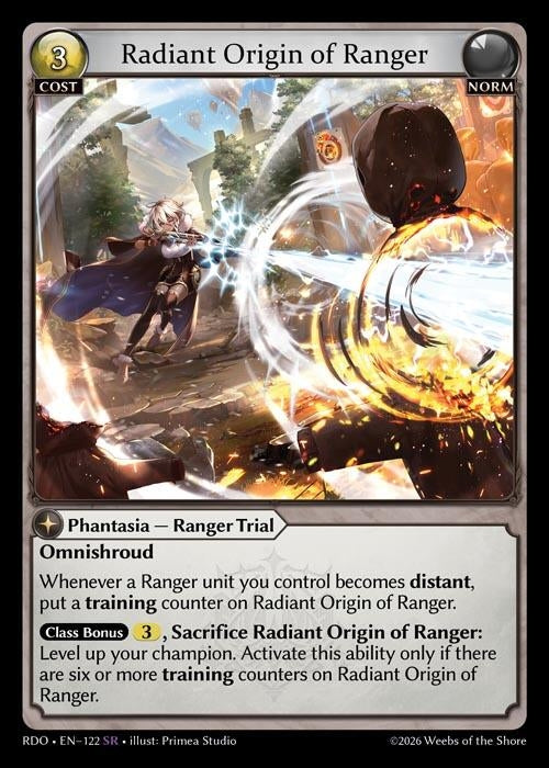 Image for Radiant Origin of Ranger (122) (Radiant Origins) - Grand Archive TCG
