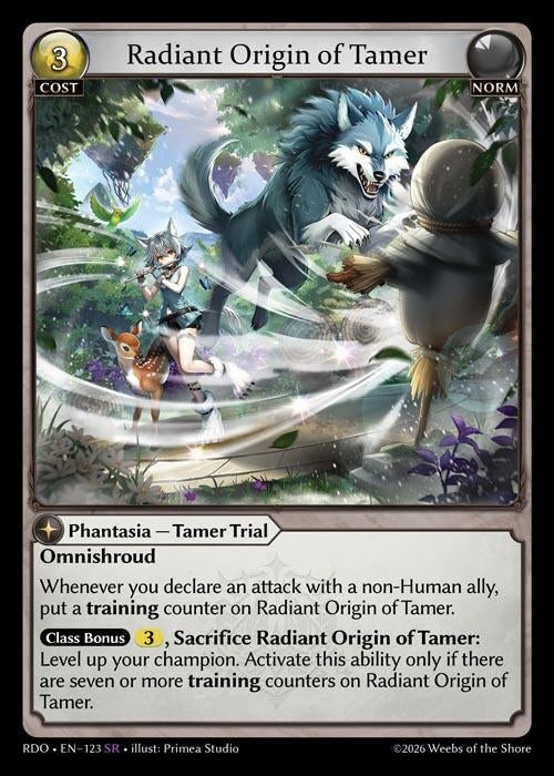 Image for Radiant Origin of Tamer (123) (Radiant Origins) - Grand Archive TCG