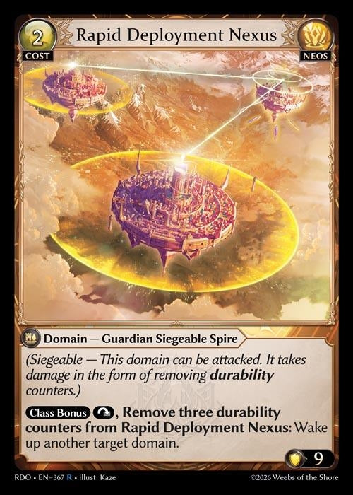Image for Rapid Deployment Nexus (367) (Radiant Origins) - Grand Archive TCG