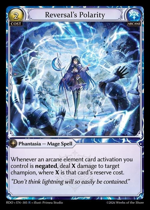 Image for Reversal's Polarity (305) (Radiant Origins) - Grand Archive TCG