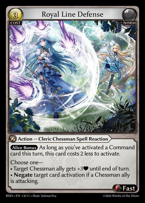 Image for Royal Line Defense (132) (Radiant Origins) - Grand Archive TCG