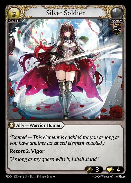 Image for Silver Soldier (142) (Radiant Origins) - Grand Archive TCG