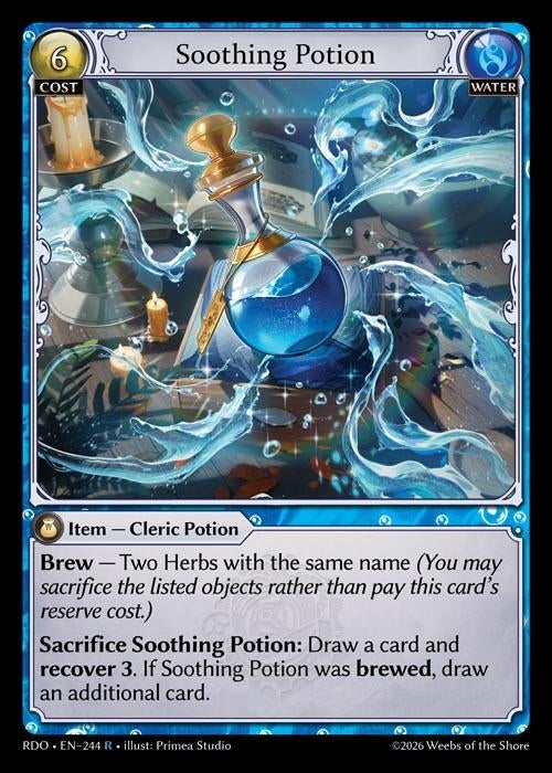 Image for Soothing Potion (244) (Radiant Origins) - Grand Archive TCG