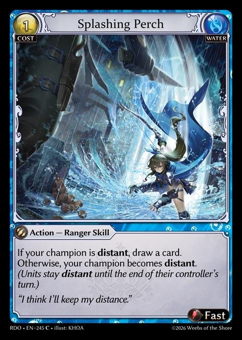 Image for Splashing Perch (245) (Radiant Origins) - Grand Archive TCG